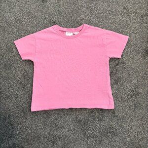 Zara pink short sleeve tee shirt